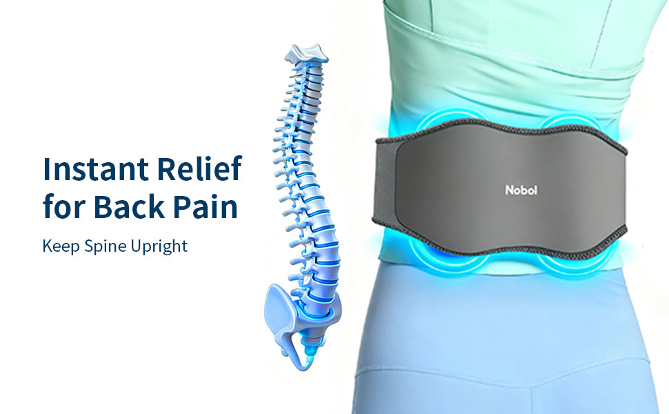 Nobol PhysioBelt Medical Grade Lumbar Support Back Brace Belt