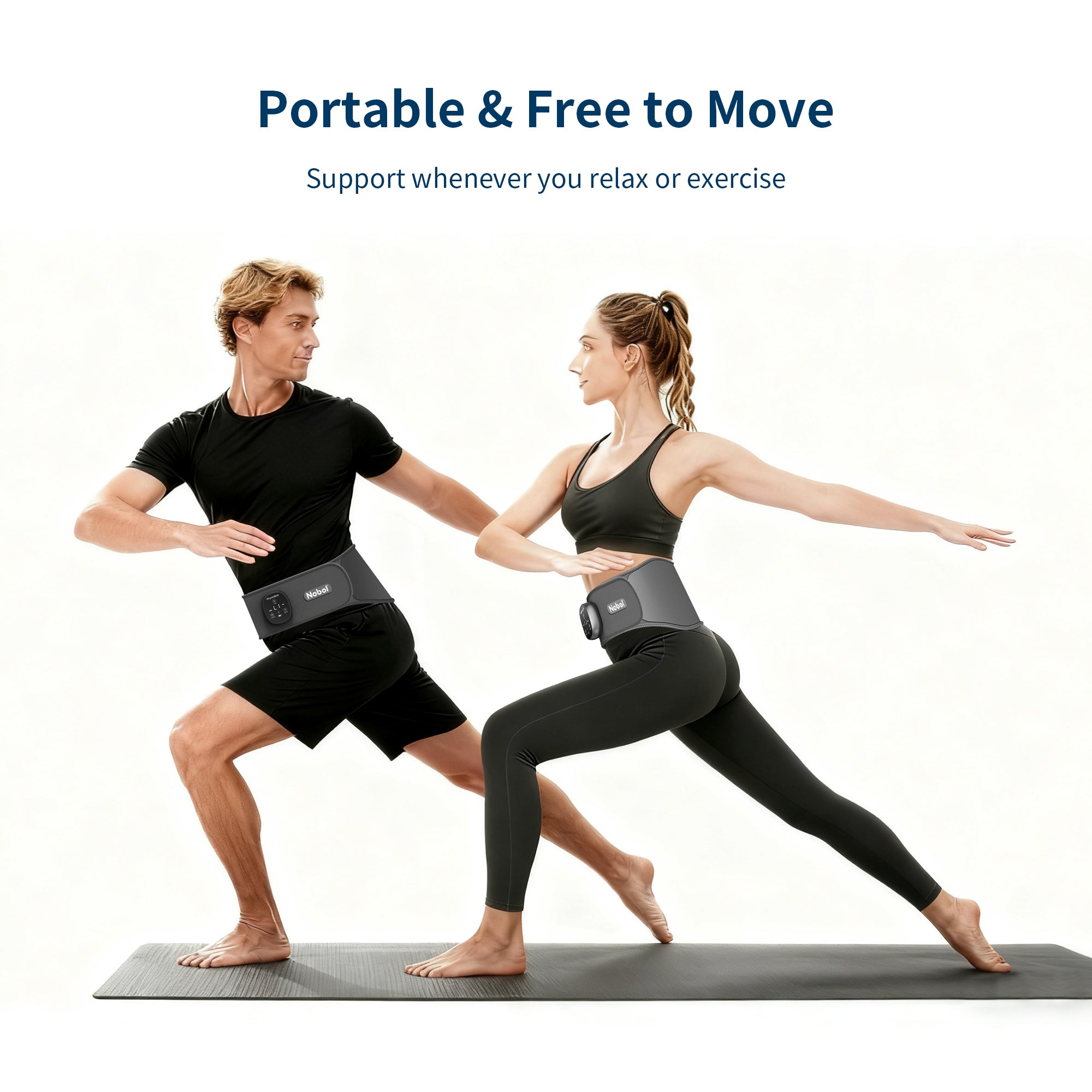 Nobol PhysioBelt Medical Grade Lumbar Support Back Brace Belt