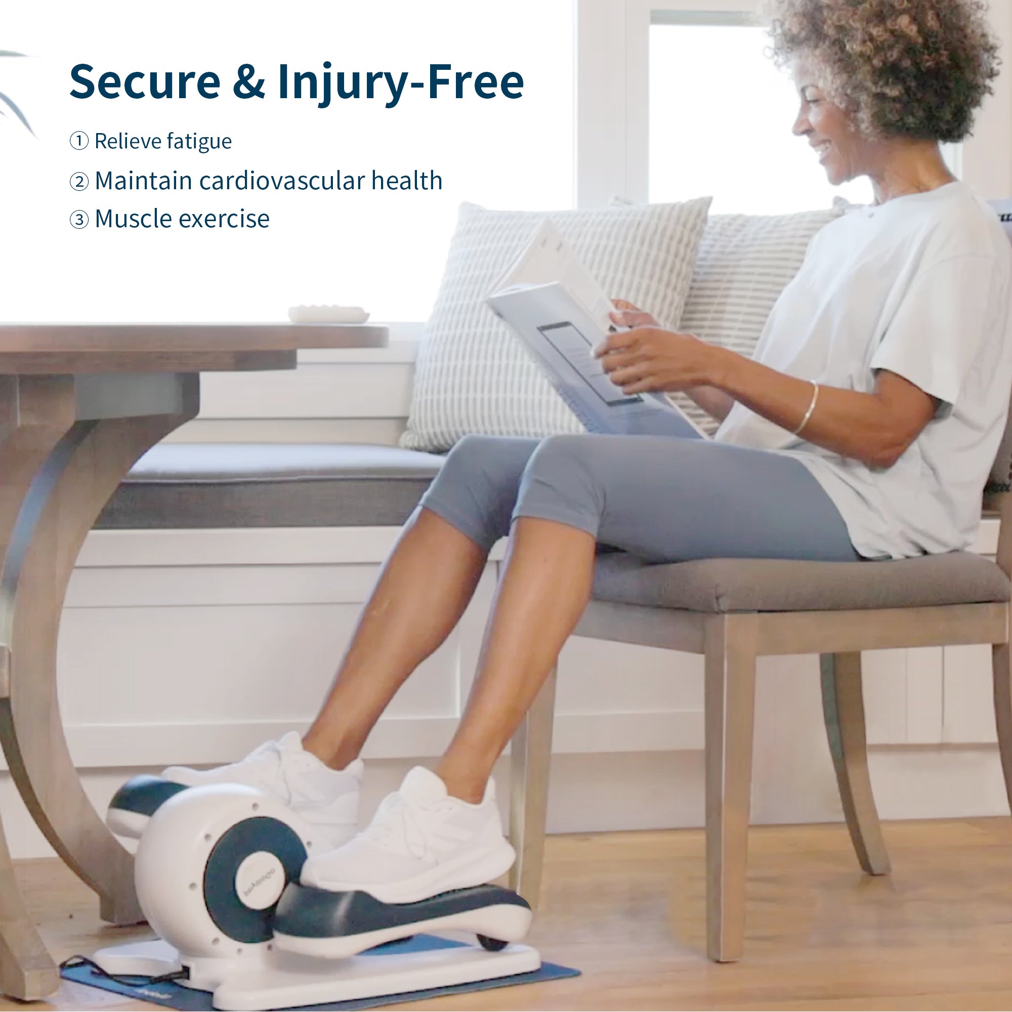 Nobol PhysioGo2 Elliptical Exerciser Machine for Seniors & Adult