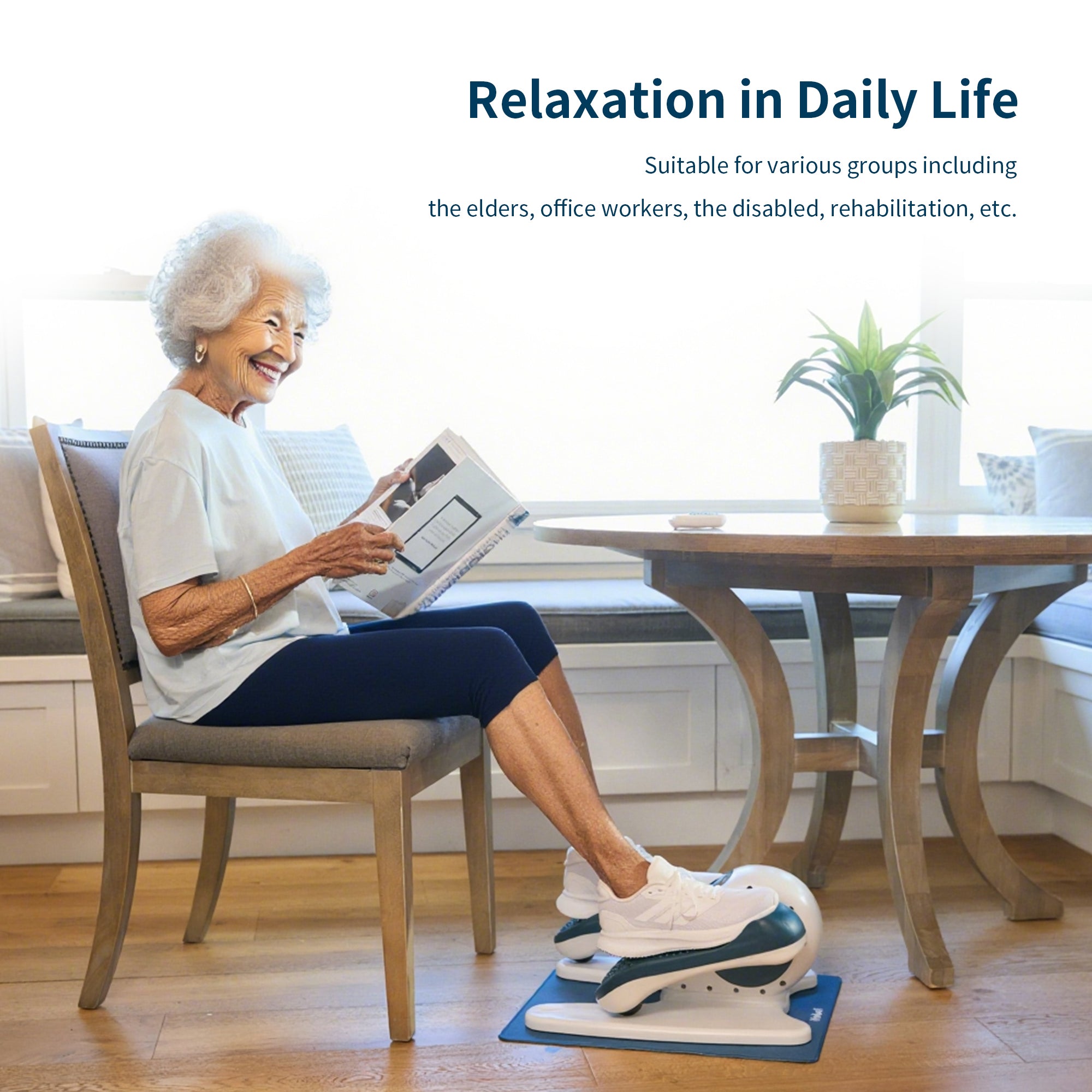 Nobol PhysioGo2 Elliptical Exerciser Machine for Seniors & Adult